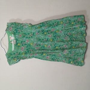 Cat & Jack Green Floral Tiered Maxi Dress Retro Boho Girls Size M 8